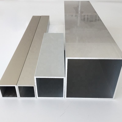 6063 Mill Finished Aluminium Tubing Square Pipe Hanging Ceiling Rectangular Aluminum Tube
