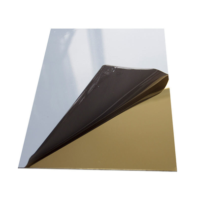 304L SS Color Plate 8k Golden Decor 3D Wall Gold Mirror Decorative SS Sheet